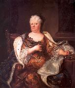 Hyacinthe Rigaud Portrait of Elisabeth Charlotte of the Palatinate (1652-1722), Duchess of Orleans oil painting reproduction